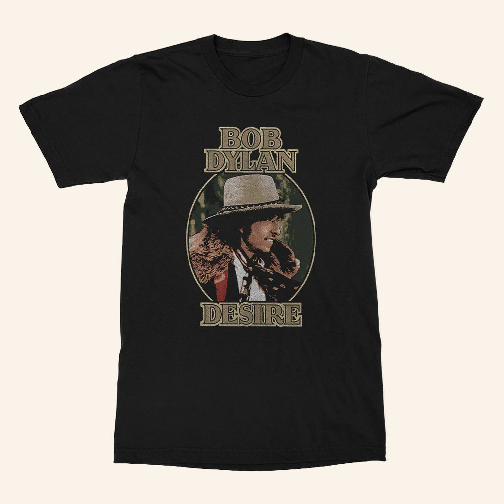 Bob Dylan Merch Desire Black T-Shirt Unique Gifts For Music Lovers - Lily Birch Market