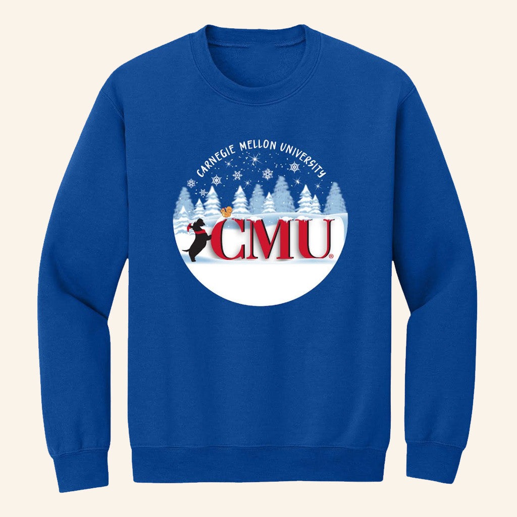 Bookstore Merch CMU Snow Globe Holiday Sweatshirt Christmas Gifts For Husband - Lilybirchmarket