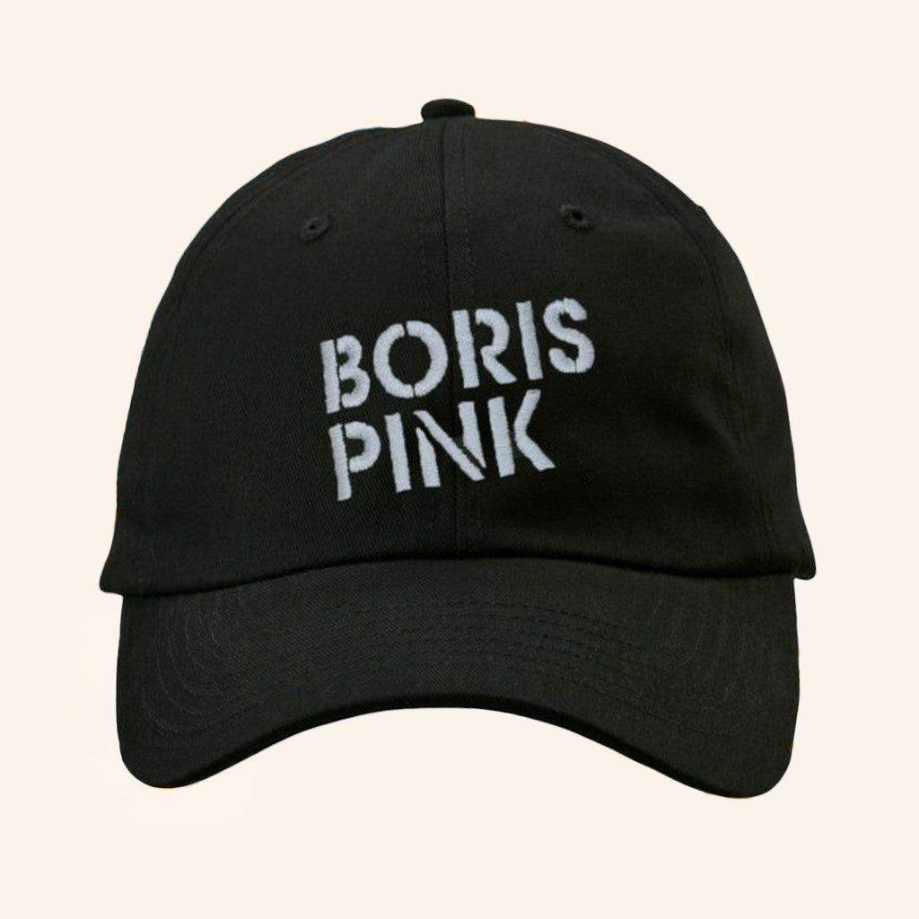 Boris Heavy Rocks Merch Boris Pink Embroidered Black Hat Cool Christmas Gifts For Guys - Lilybirchmarket