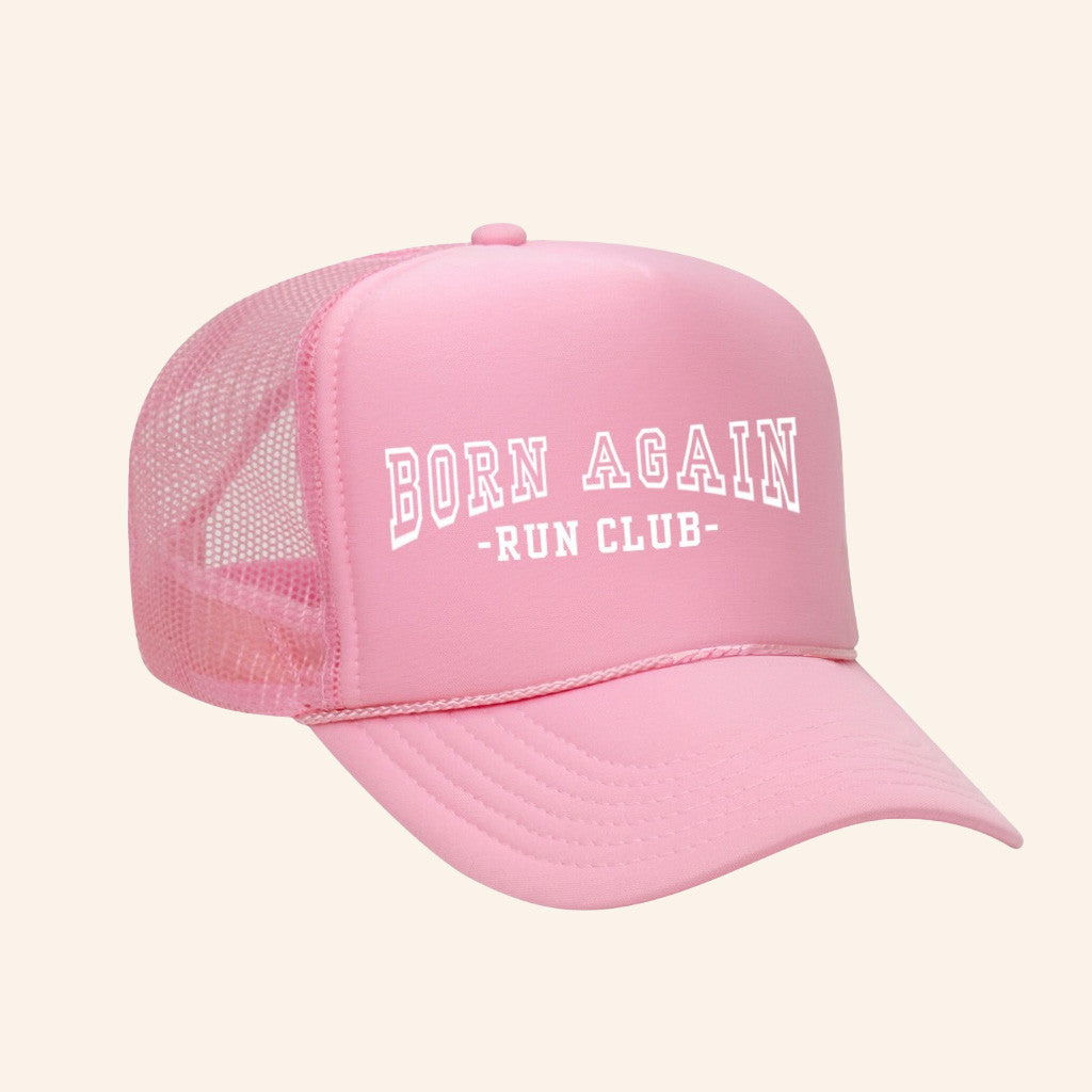 Born Again Run Club Merch Born Again Run Club Trucker Hat Faith Based Merch Gifts For Her - Lilybirchmarket