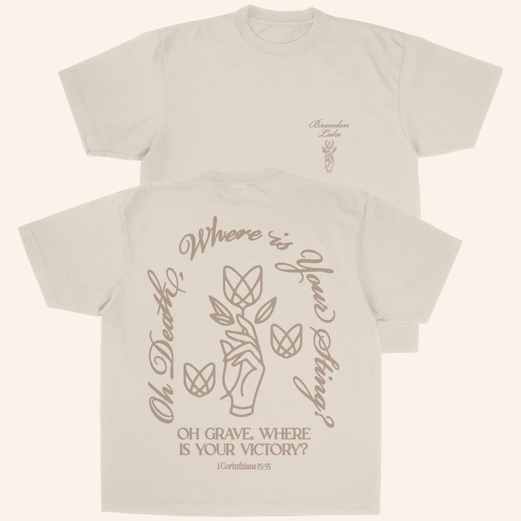 Brandon Lake Merch Corinthians Bible Verse Shirt Oh Grave Where Is Your Victory T-Shirt Gifts - Lily Birch Market