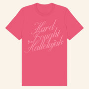 Brandon Lake Merch Hard Fought Hallelujah Cursive T-Shirt Gifts For Mom - Lily Birch Market