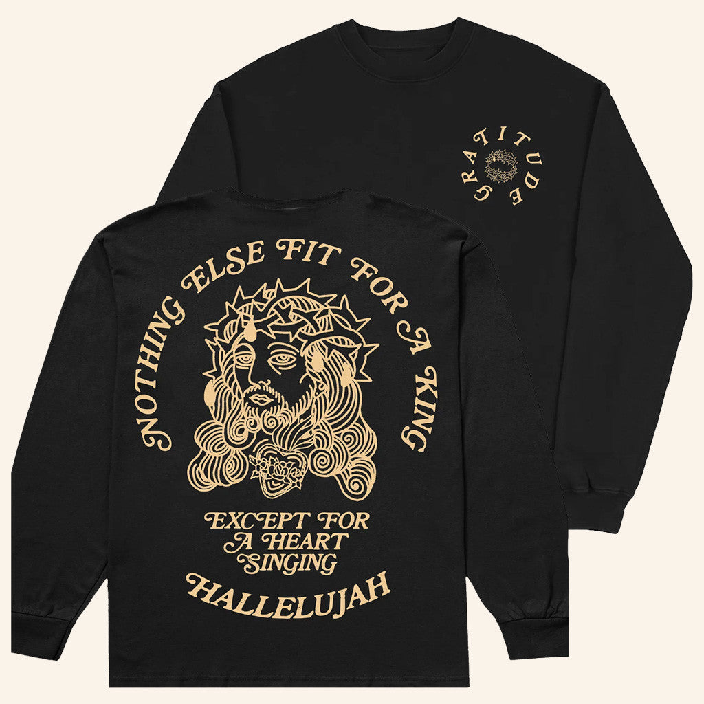 Brandon Lake Merch Nothing Else Fit For A King Sweatshirt Gifts For Music Lovers - Lilybirchmarket