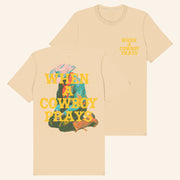 Brandon Lake Merch Praying Cowboy T-Shirt When The Cowboy Prays Shirt Gifts for Music Fans - Lily Birch Market