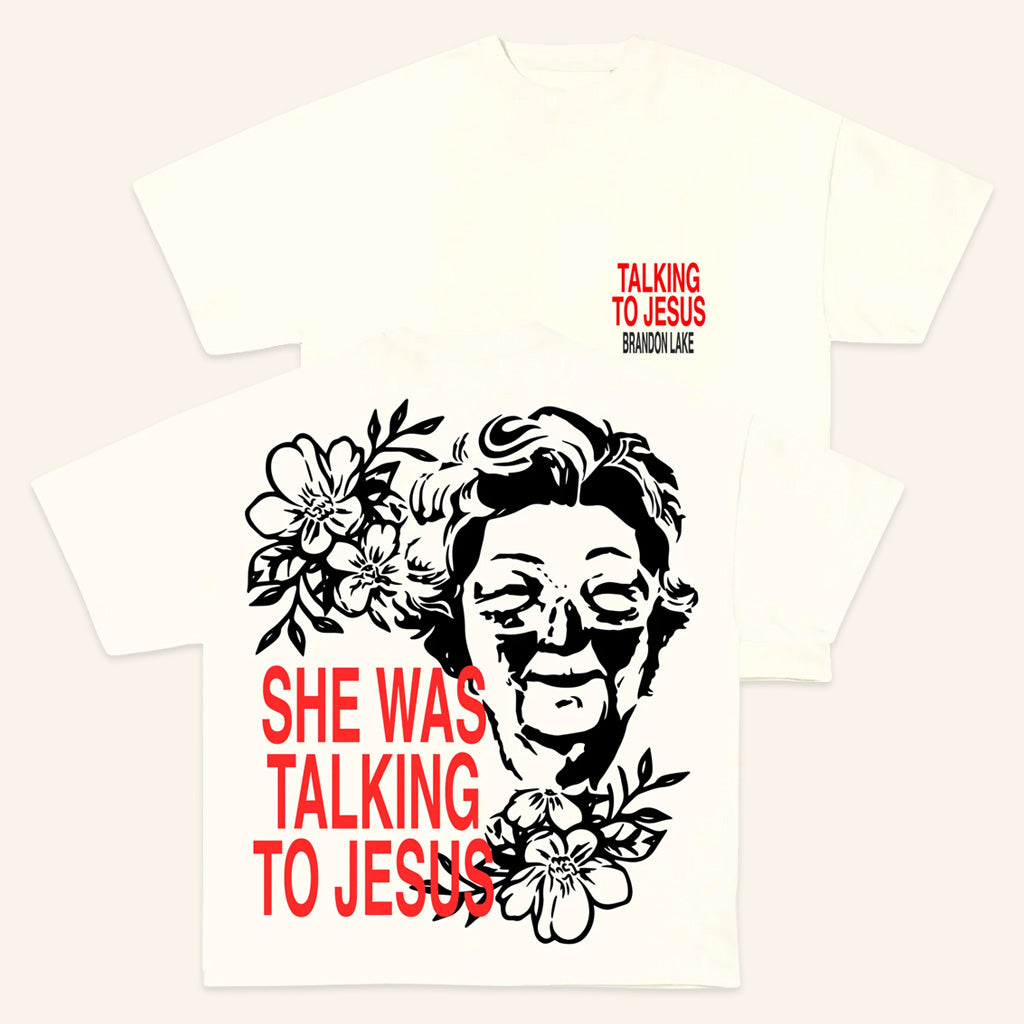 Brandon Lake Merch Talking To Jesus T-Shirt Faith Based Apparel Gifts For Music Fans - Lily Birch Market