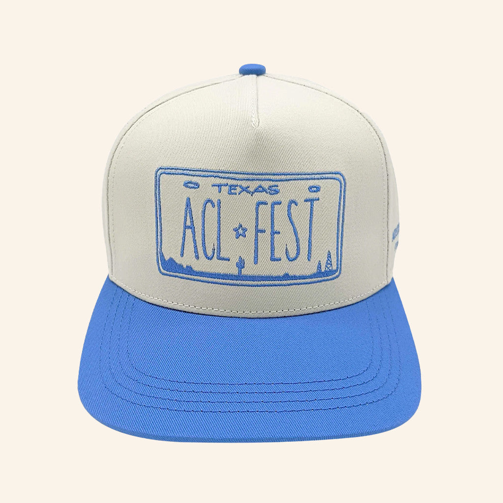 Brandon Maxwell X ACL Fest Merch ACL Fest Plate Embroidered Snapback Hat Gifts For Him - Lilybirchmarket
