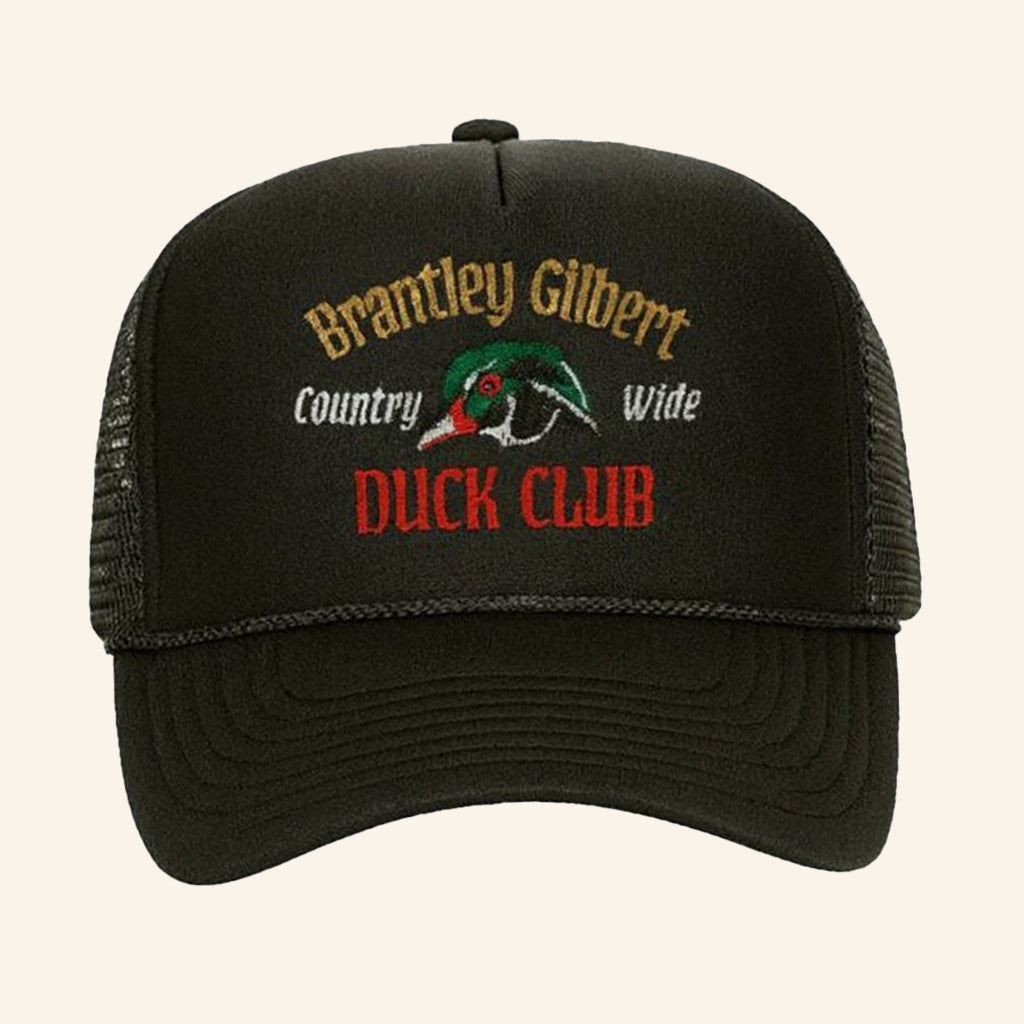 Brantley Gilbert Merch Duck Club Trucker Hat Music Related Gifts For Guys - Lilybirchmarket