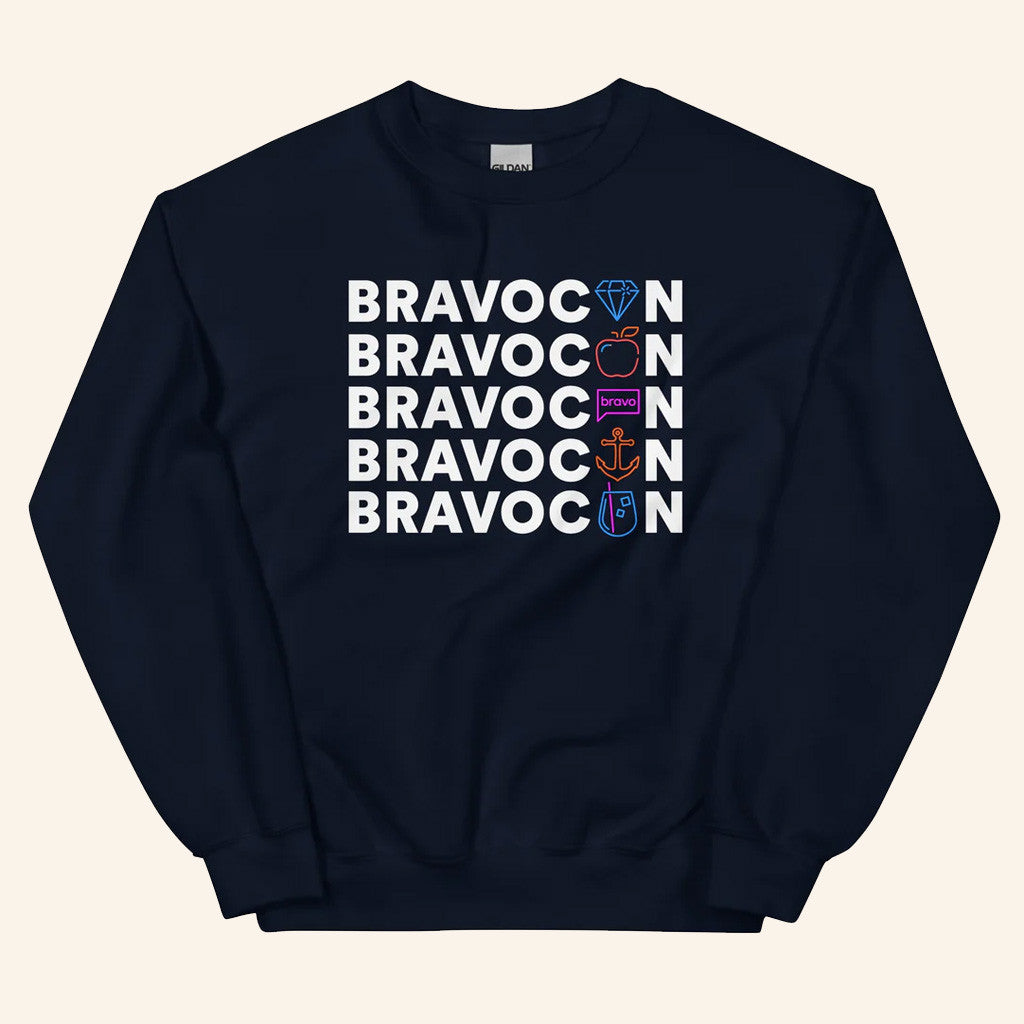 Bravo Merch BravoCon Neon Crewneck Sweatshirt Best Gifts For Boyfriend - Lilybirchmarket