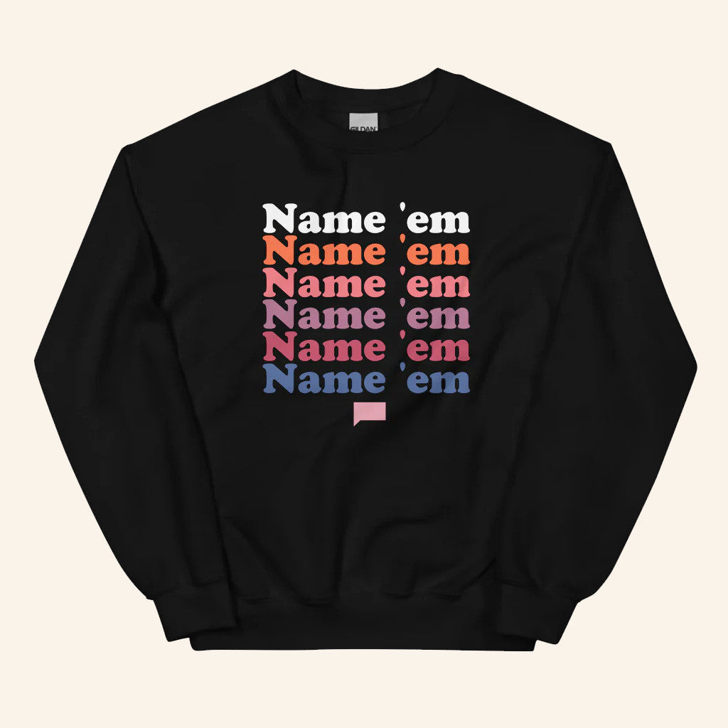 Bravo Merch The Real Housewives of Beverly Hills Name Em Crewneck Sweatshirt Gifts For Him - Lilybirchmarket