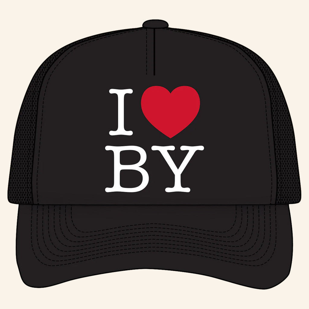 Brett Young Merch Tour 2025 I Love By Trucker Hat Gifts For People Who Like Music - Lilybirchmarket