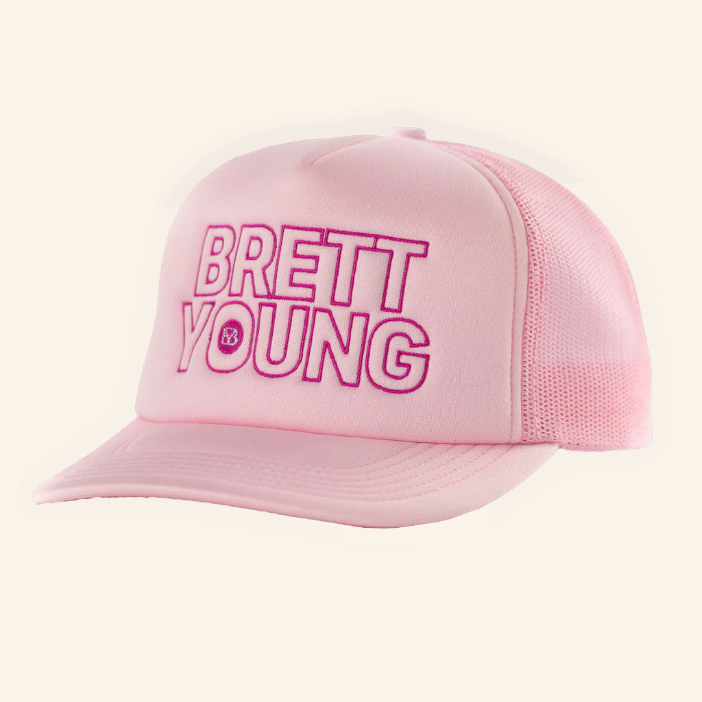 Brett Young Merch Tour 2025 Ladies Trucker Hat Gifts For Music Fans - Lilybirchmarket