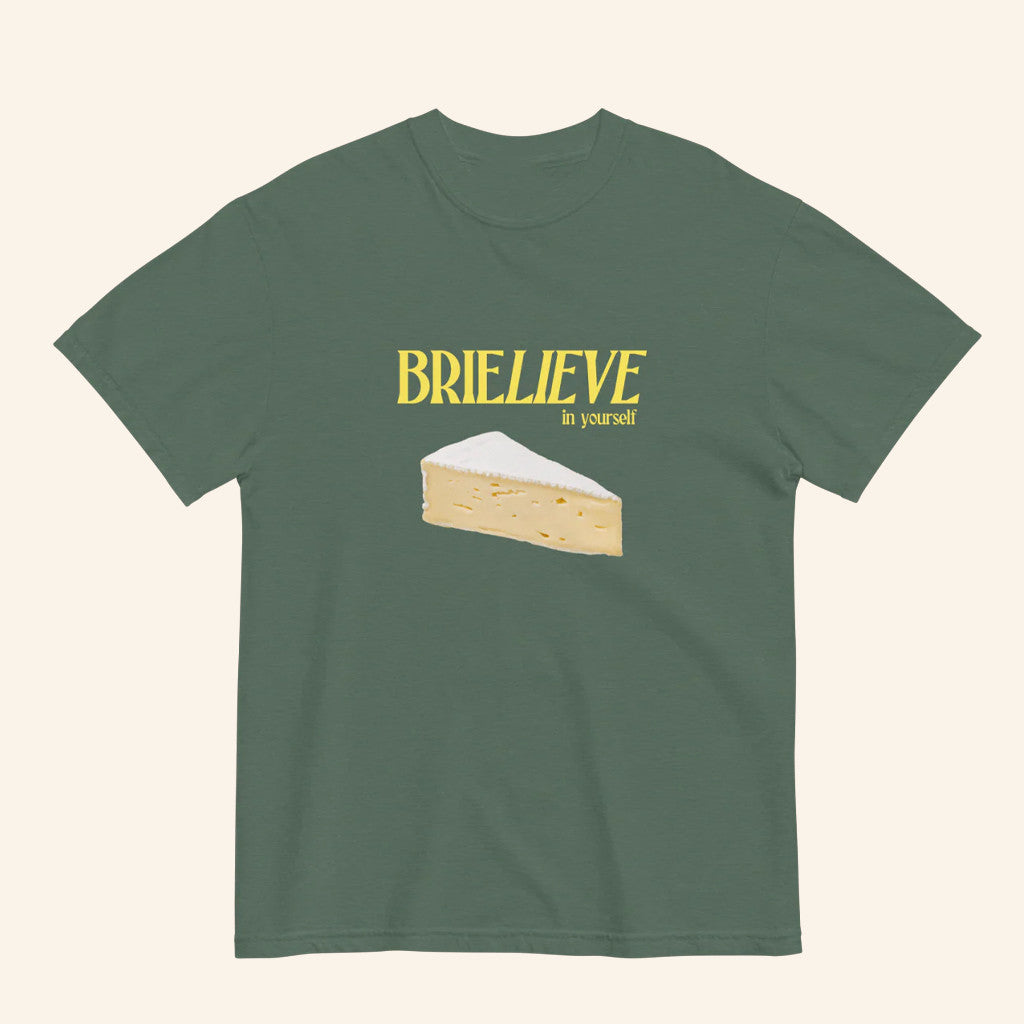 Brielieve In Yourself T-Shirt Funny Cheese Jokes Shirt Gifts For Friends - Lily Birch Market