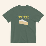 Brielieve In Yourself T-Shirt Funny Cheese Jokes Shirt Gifts For Friends - Lily Birch Market