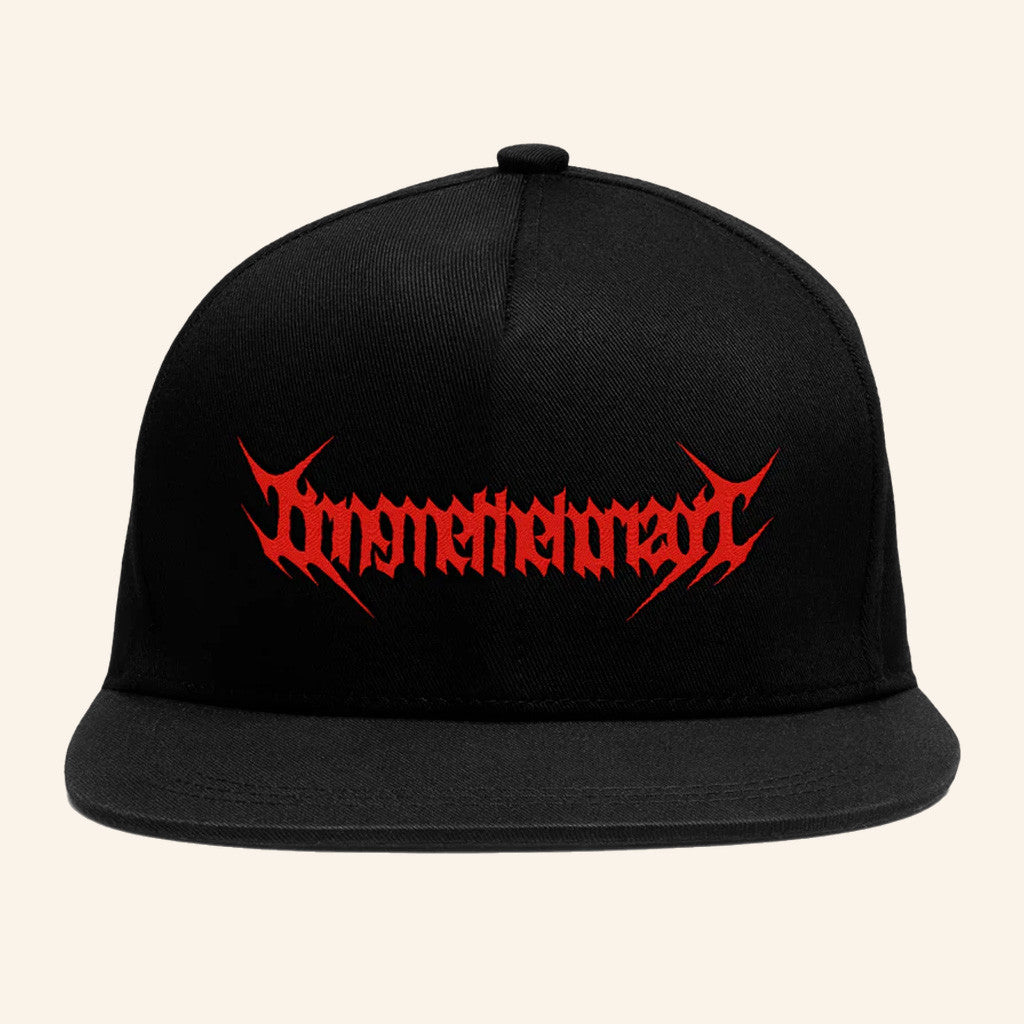 Bring Me The Horizon Merch Red Logo Embroidered Snapback Hat Gift For Him - Lilybirchmarket