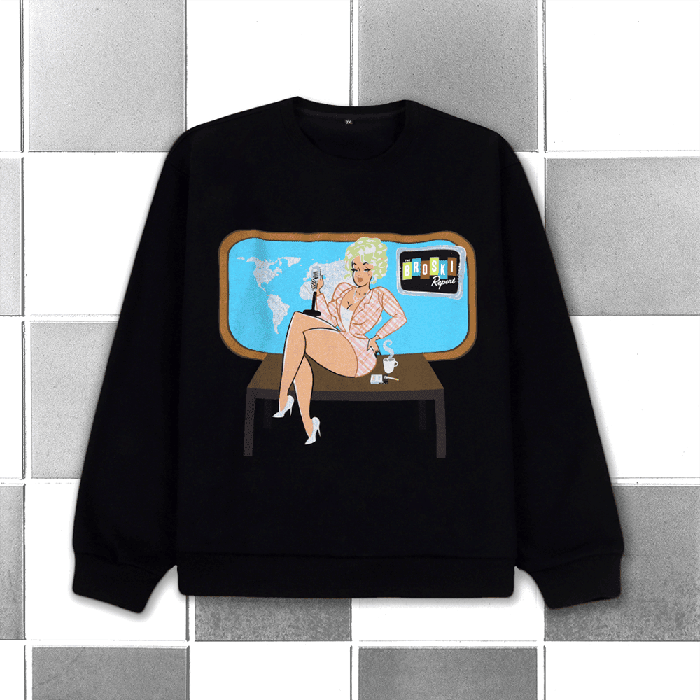 Brittany Broski Merch Sweatshirt Broski News Watching Crewneck Gifts For Fan - Lilybirchmarket