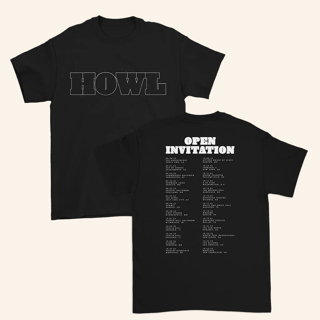 BRMC Merch Howl 2025 North American Tour T-Shirt Black Rebel Motorcycle Club Shirt Fans Gifts - Lily Birch Market
