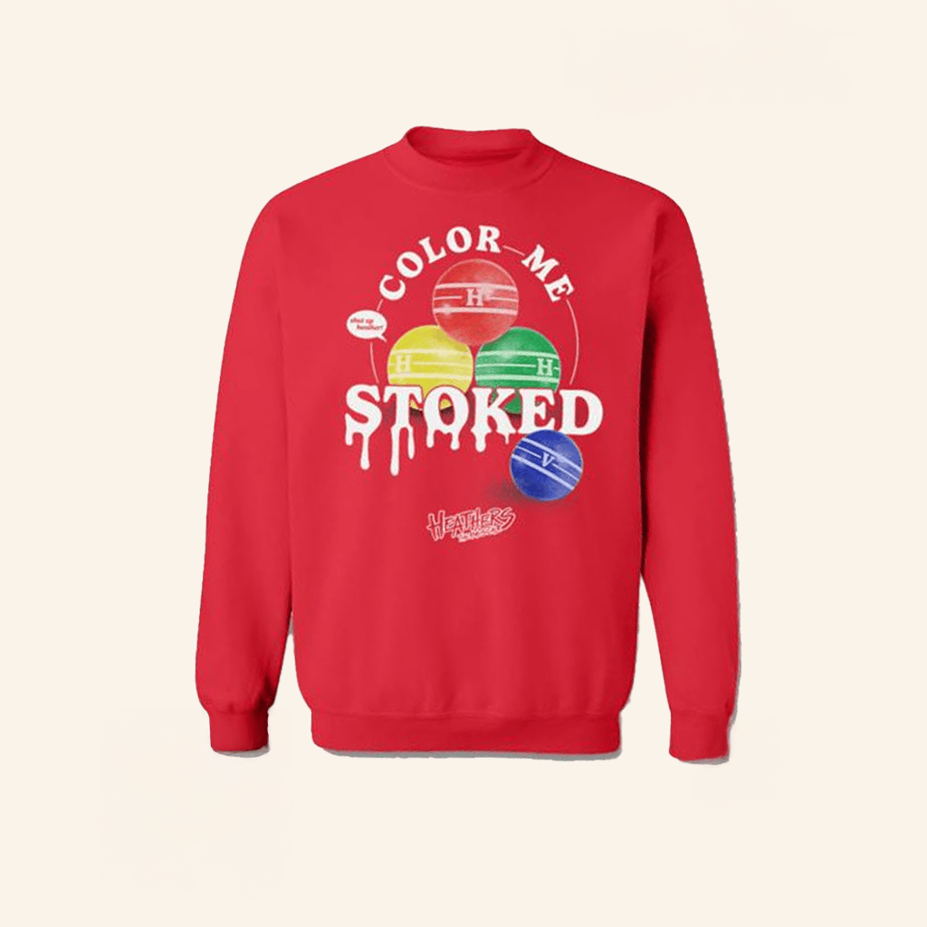 Broadway World Merch Color Me Stoked Crewneck Sweatshirt Gifts For Friends - Lilybirchmarket