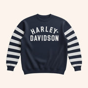 Bronson Reed Harley Davidson Striped Sweatshirt Unique Gifts For Boyfriend - Lilybirchmarket