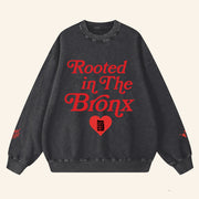 Bronx Native Merch Rooted In The Bronx Sweatshirt Great Gifts For Friends - Lilybirchmarket