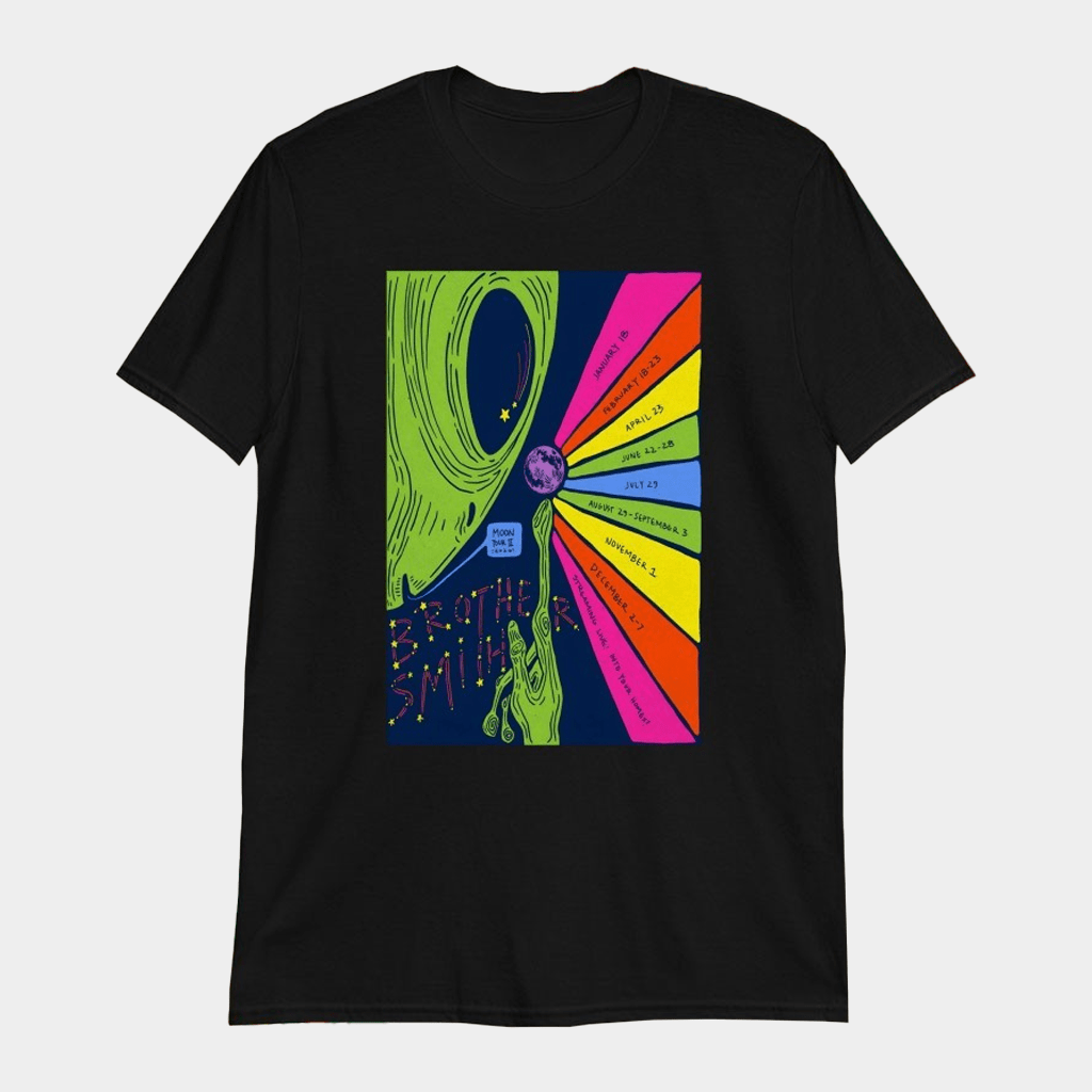 Brother Smith Moon Tour 2026 Alien T-Shirt Birthday Ideas For Son - Lily Birch Market