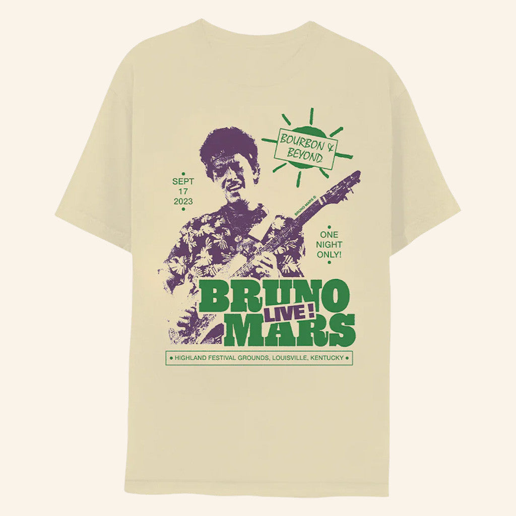 Bruno Mars Merch Bruno Mars Live Bourbon And Beyond T-Shirt Gifts For Music Fans - Lily Birch Market