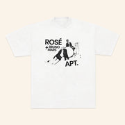Bruno Mars Merch Bruno Mars X Rose APT White T-Shirt Gift Ideas For Music Lovers - Lily Birch Market