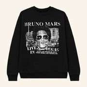 Bruno Mars Merch Live In Vegas Sweatshirt Gift Ideas For Music Lovers - Lilybirchmarket