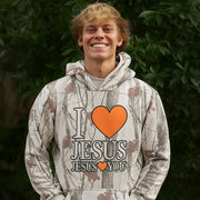 Bryce Crawford Merch I Love J J Loves You Camo Hoodie Gifts For Christian - Lilybirchmarket