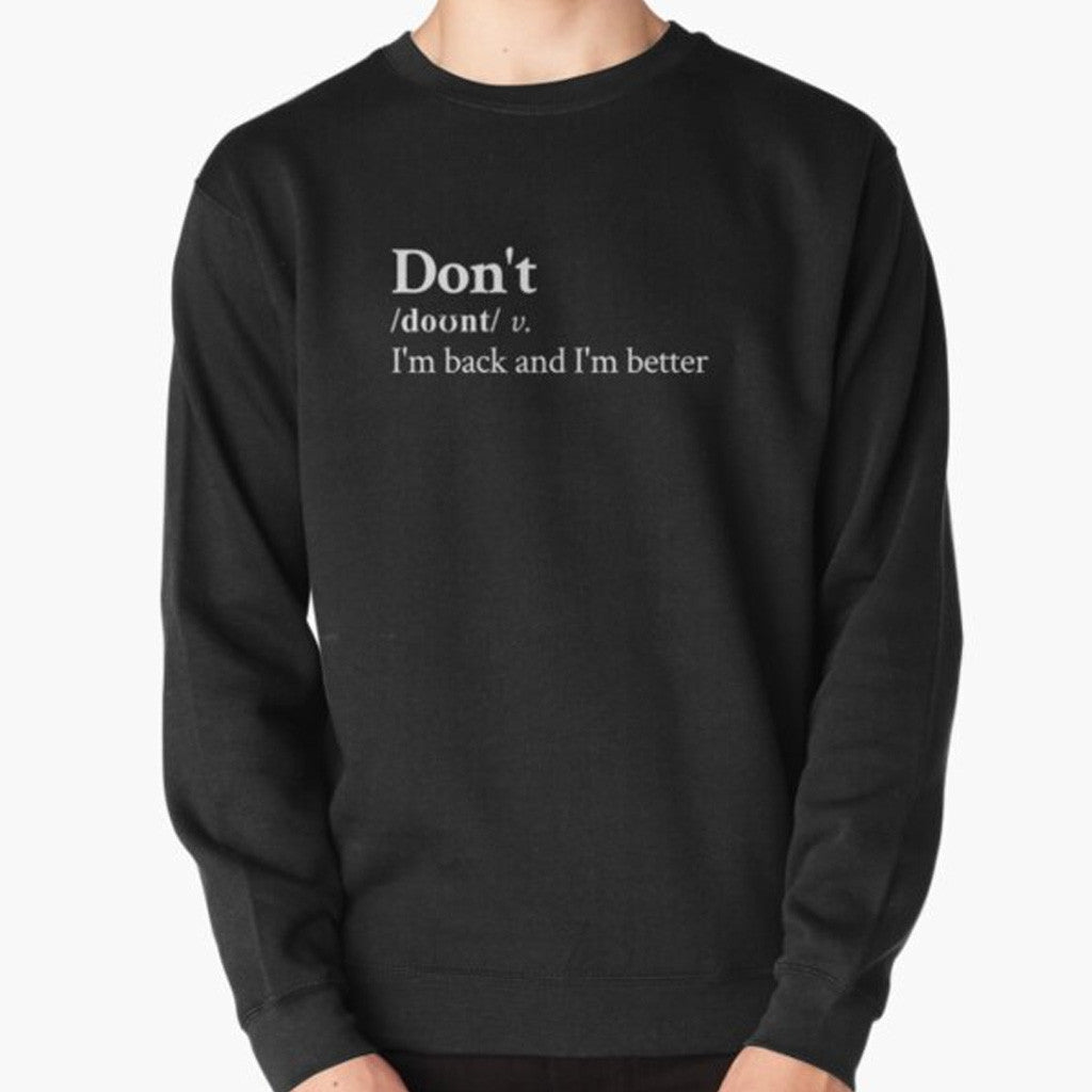 Bryson Tiller Merch Bryson Tiller Aesthetic Motivational Hip Hop Quote Lyrics Black Sweatshirt - Lilybirchmarket