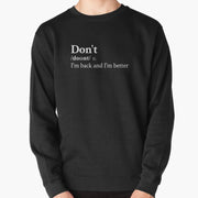 Bryson Tiller Merch Bryson Tiller Aesthetic Motivational Hip Hop Quote Lyrics Black Sweatshirt - Lilybirchmarket