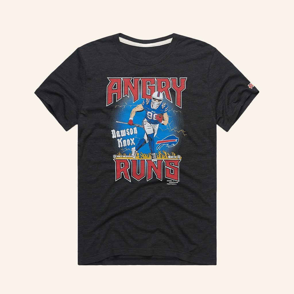 Buffalo Football Dawson Knox Angry Runs T-Shirt Buffalo Football Merch Gifts For Fans - Lily Birch Market