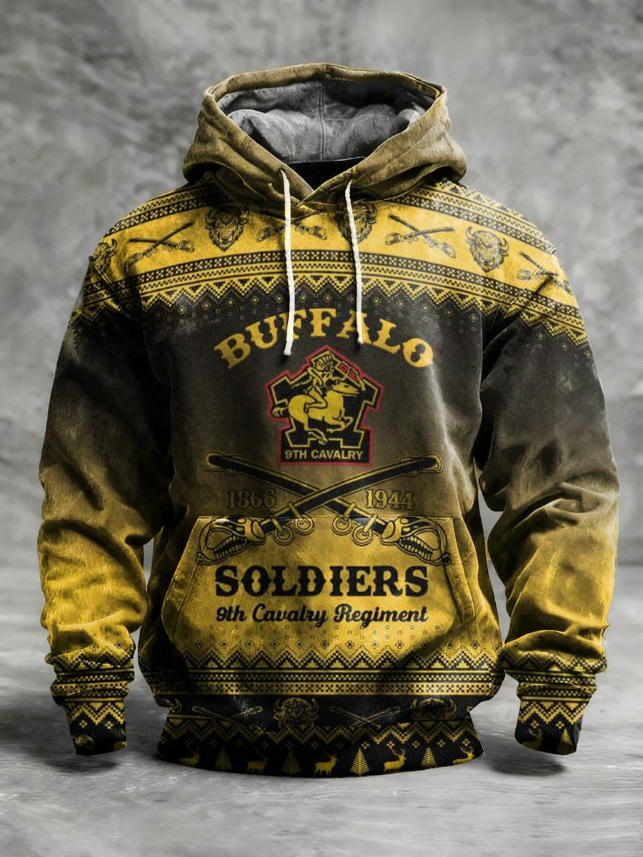 Buffalo Soldiers 9th Cavalry Regiment Hoodie African American Heroes Black Pride Apparel Gifts - Lilybirchmarket