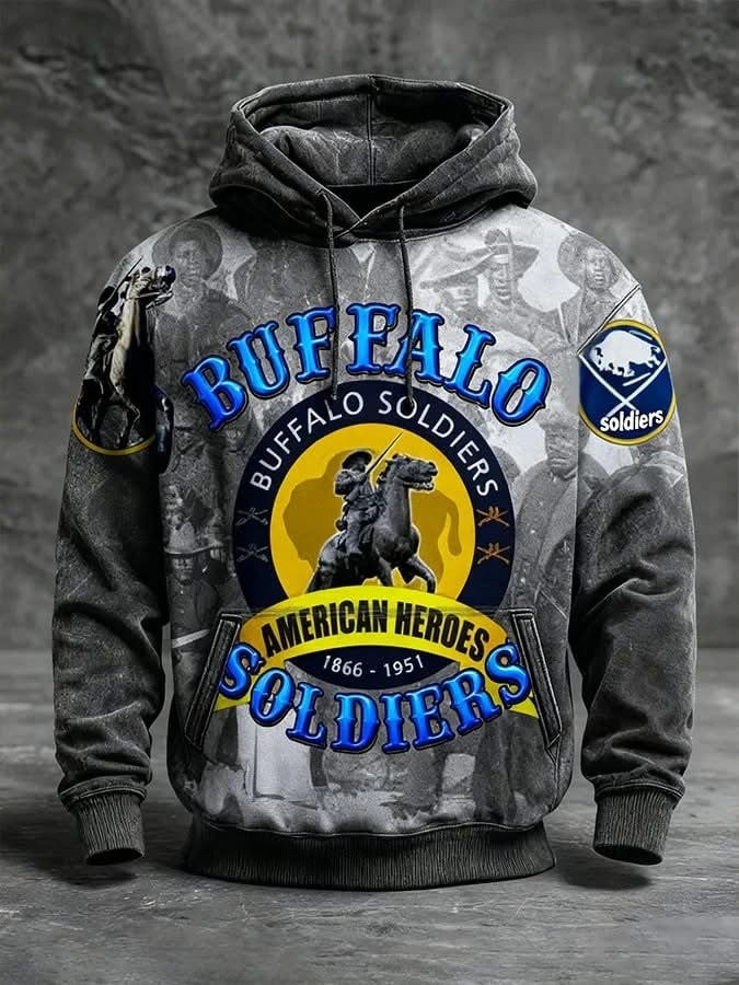 Buffalo Soldiers American Heroes Hoodie The Eternal Western Legend Apparel Gifts For Men - Lilybirchmarket