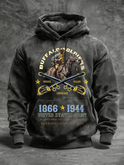 Buffalo Soldiers Hoodie 1866 1944 US Army Merch African American Heroes Apparel Gifts - Lilybirchmarket
