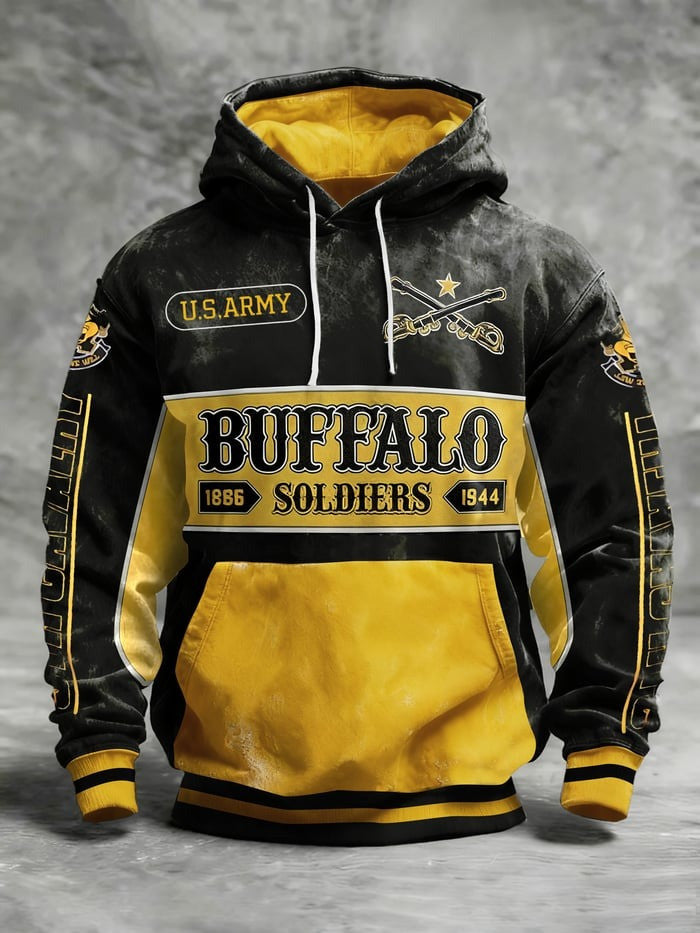 Buffalo Soldiers Hoodie 1886 1944 US Army Merch African American Heroes Apparel Gifts - Lilybirchmarket