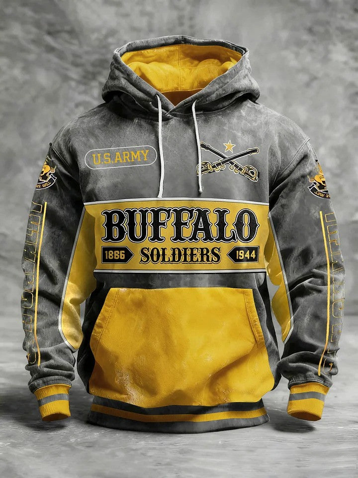 Buffalo Soldiers Hoodie 1886 1944 US Army Merch African American Heroes Apparel Gifts - Lilybirchmarket