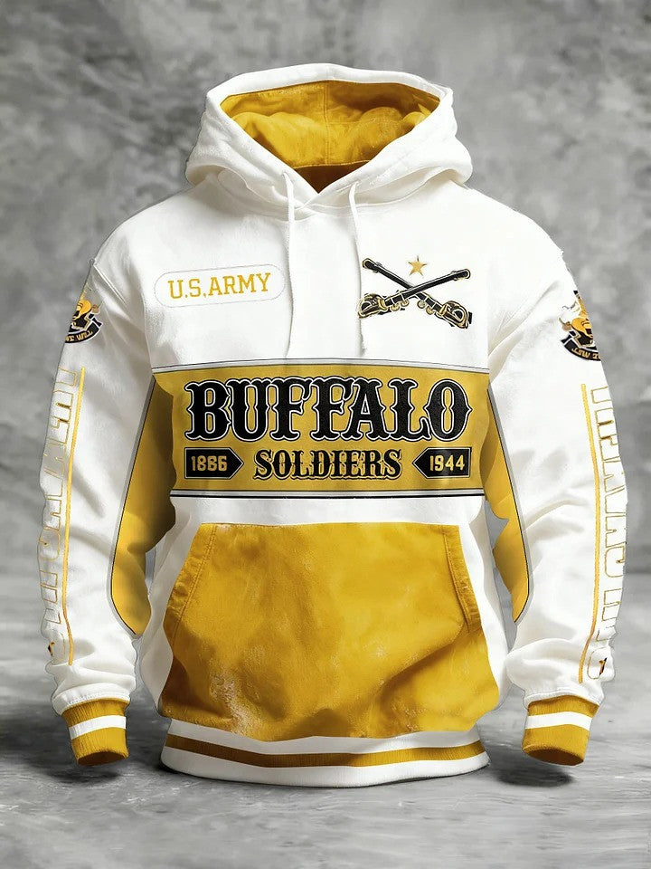 Buffalo Soldiers Hoodie 1886 1944 US Army Merch African American Heroes Apparel Gifts - Lilybirchmarket