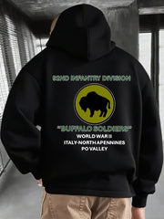 Buffalo Soldiers Hoodie 92nd Infantry Division African American Heroes Merch Gifts For Veteran - Lilybirchmarket