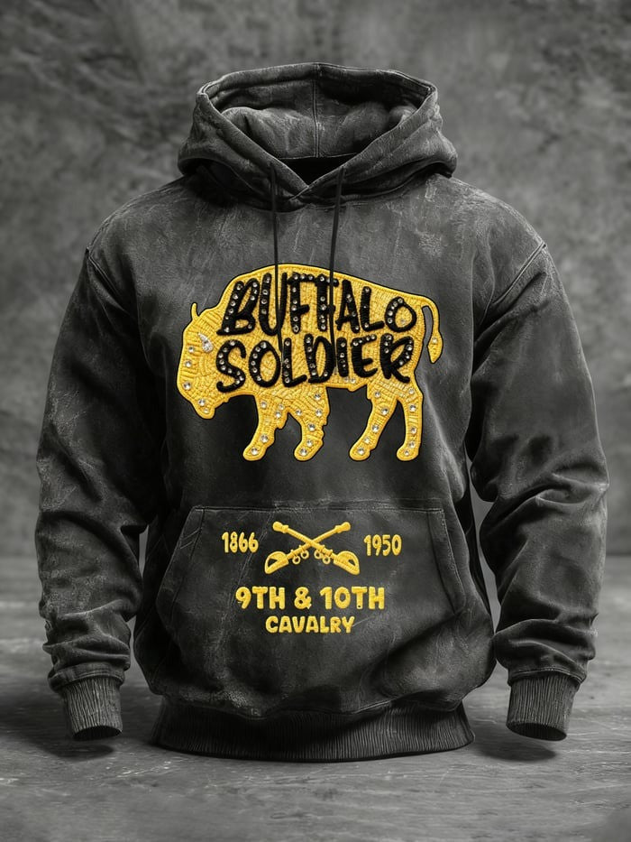 Buffalo Soldiers Hoodie 9th And 10th Cavalry Black History Pride Apparel Gifts For Men - Lilybirchmarket