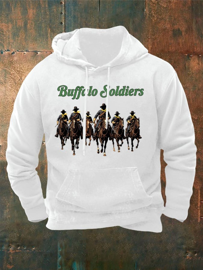Buffalo Soldiers Hoodie African American Heroes Black History Apparel Gifts For Him - Lilybirchmarket
