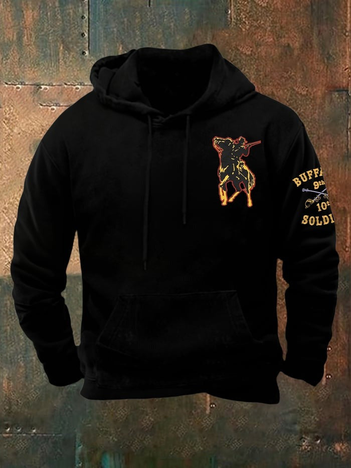 Buffalo Soldiers Hoodie African American Heroes Black History Tribute Gifts For Men - Lilybirchmarket