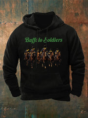 Buffalo Soldiers Hoodie African American Military Tribute Apparel Gifts For Patriot Men - Lilybirchmarket