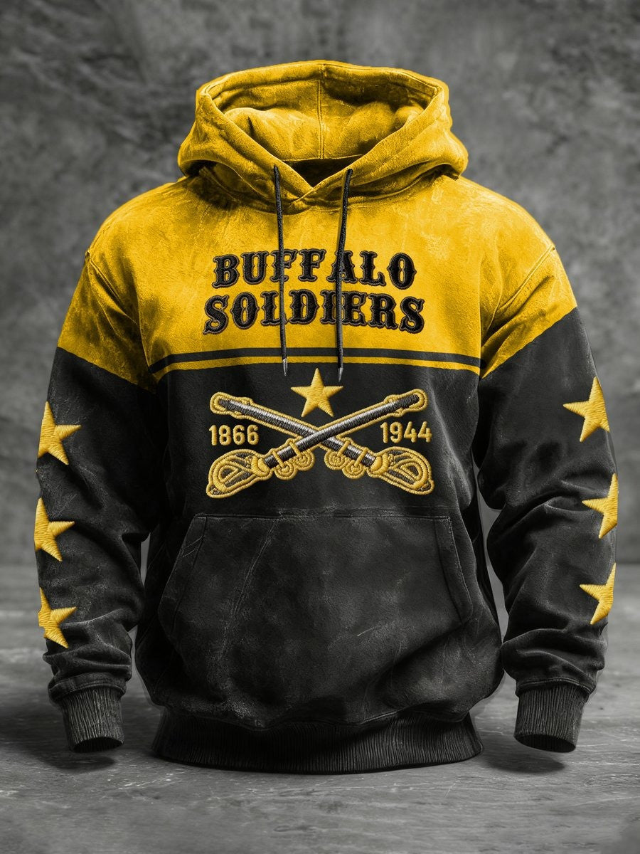 Buffalo Soldiers Hoodie African American Soldiers Black History Tribute Merch Gifts - Lilybirchmarket