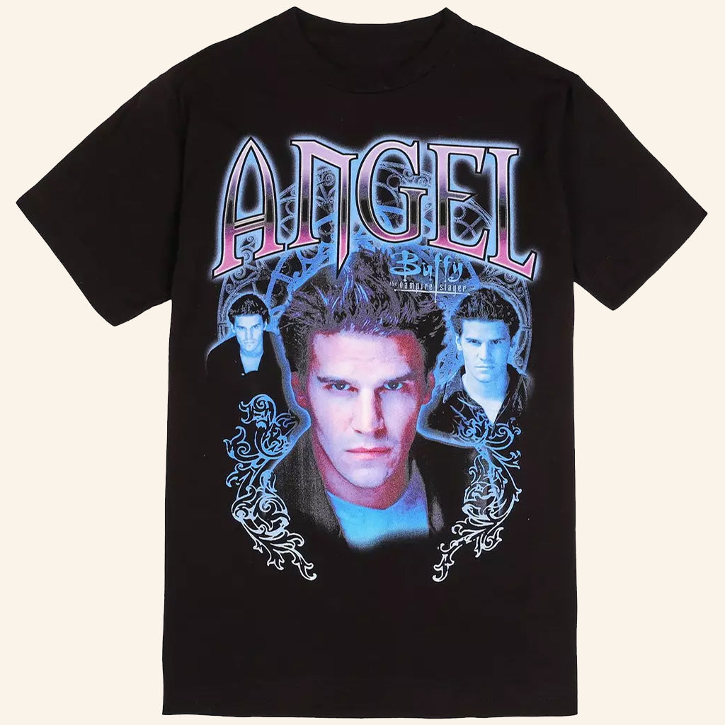 Buffy The Vampire Slayer Merch Angel Collage T-Shirt Best Gifts For Movie Lovers - Lily Birch Market