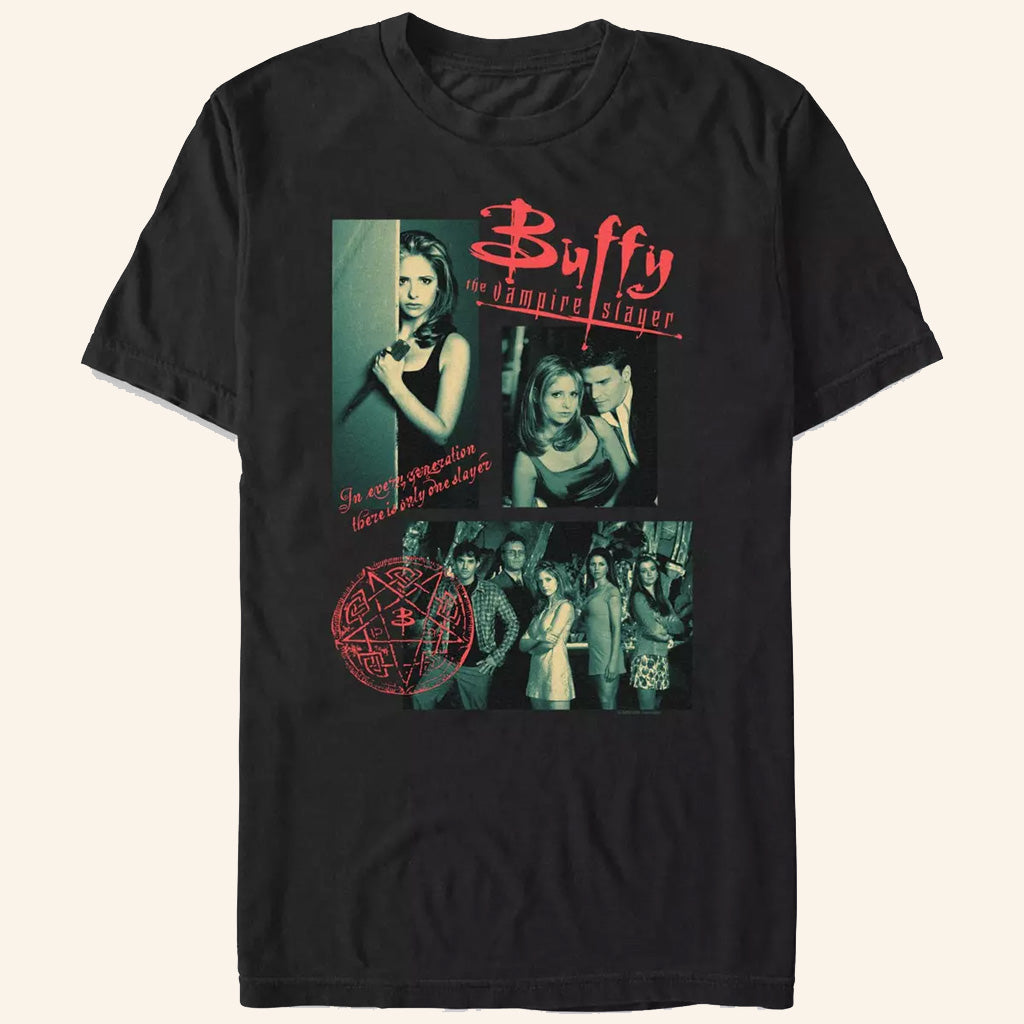 Buffy The Vampire Slayer Merch Collage T-Shirt Best Gifts For Movie Lovers - Lily Birch Market