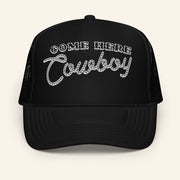 Bunnie XO Merch Come Here Cowboy Trucker Hat Christmas Gift Ideas For Friends - Lilybirchmarket