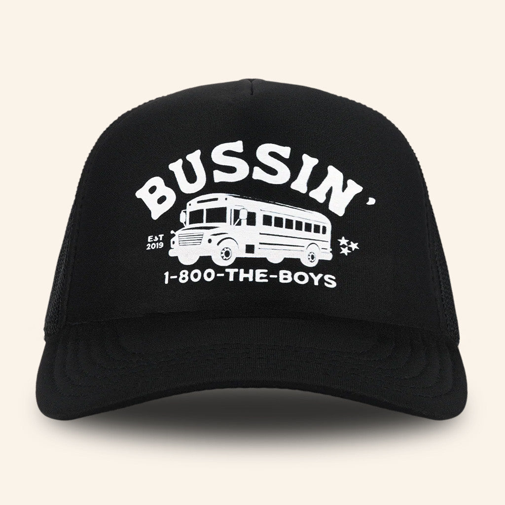 Bussin With The Boys Merch Bussin Bus Trucker Hat Christmas Present Ideas For Dad - Lilybirchmarket