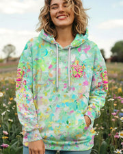 Butterfly Faith Over Fear Hoodie Women's Christian Apparel Birthday Gifts For Sisters - Lilybirchmarket