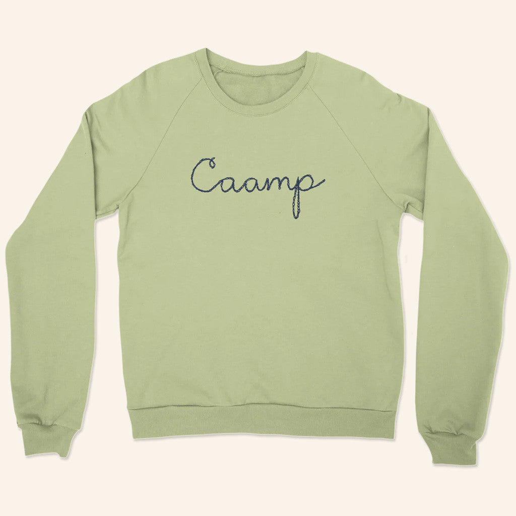 Caamp Merch Caamp Chain-stitched Logo Crewneck Sweatshirt Gift Ideas For Her - Lilybirchmarket