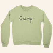 Caamp Merch Caamp Chain-stitched Logo Crewneck Sweatshirt Gift Ideas For Her - Lilybirchmarket